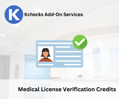 Picture of Kchecks License Verification Credits
